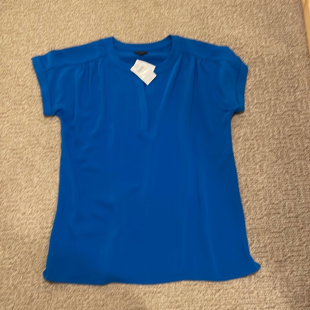 J. Jill Size M Royal Blue Short Sleeve Top